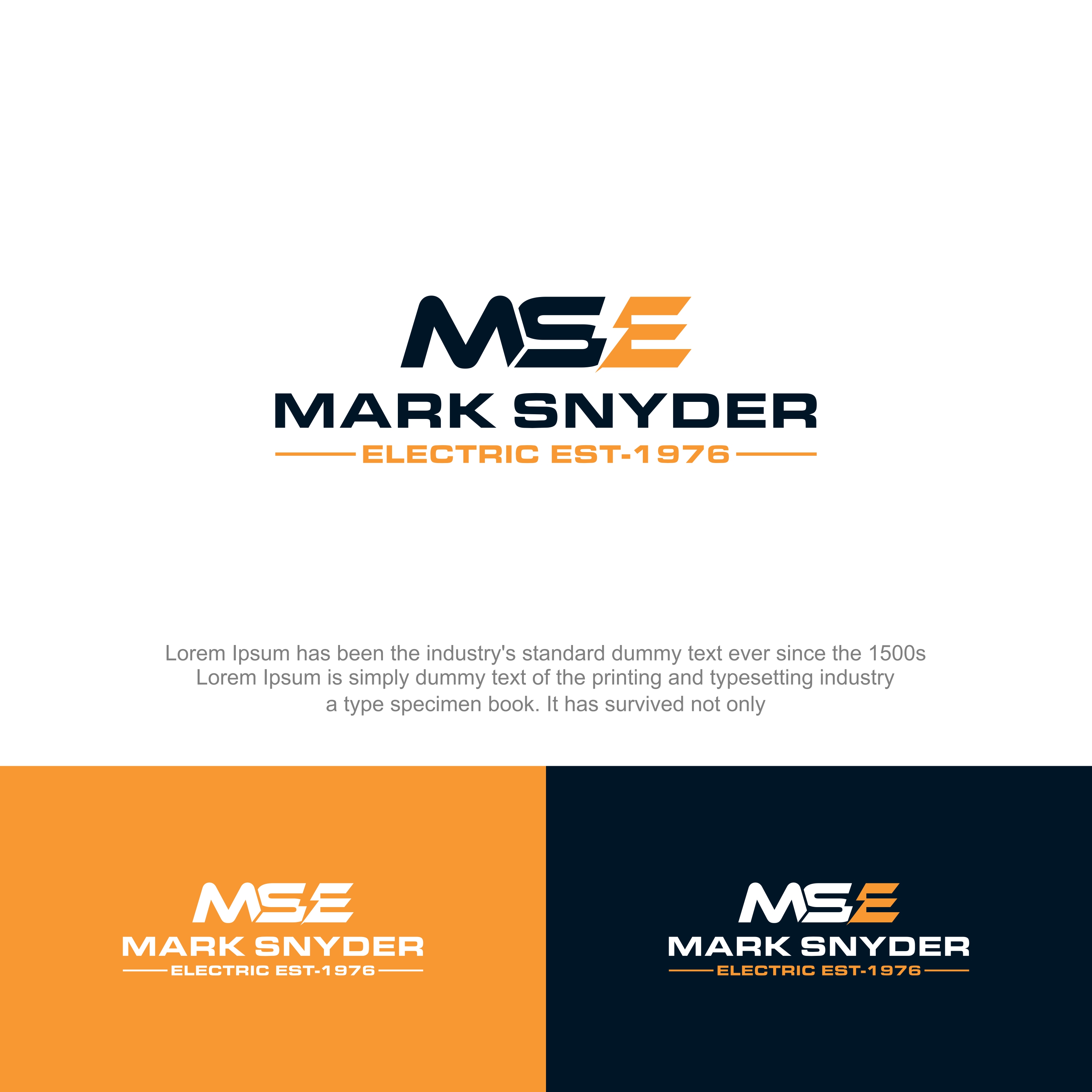Logo Design by Stone Black for Mark Snyder Electric | Design #37420321