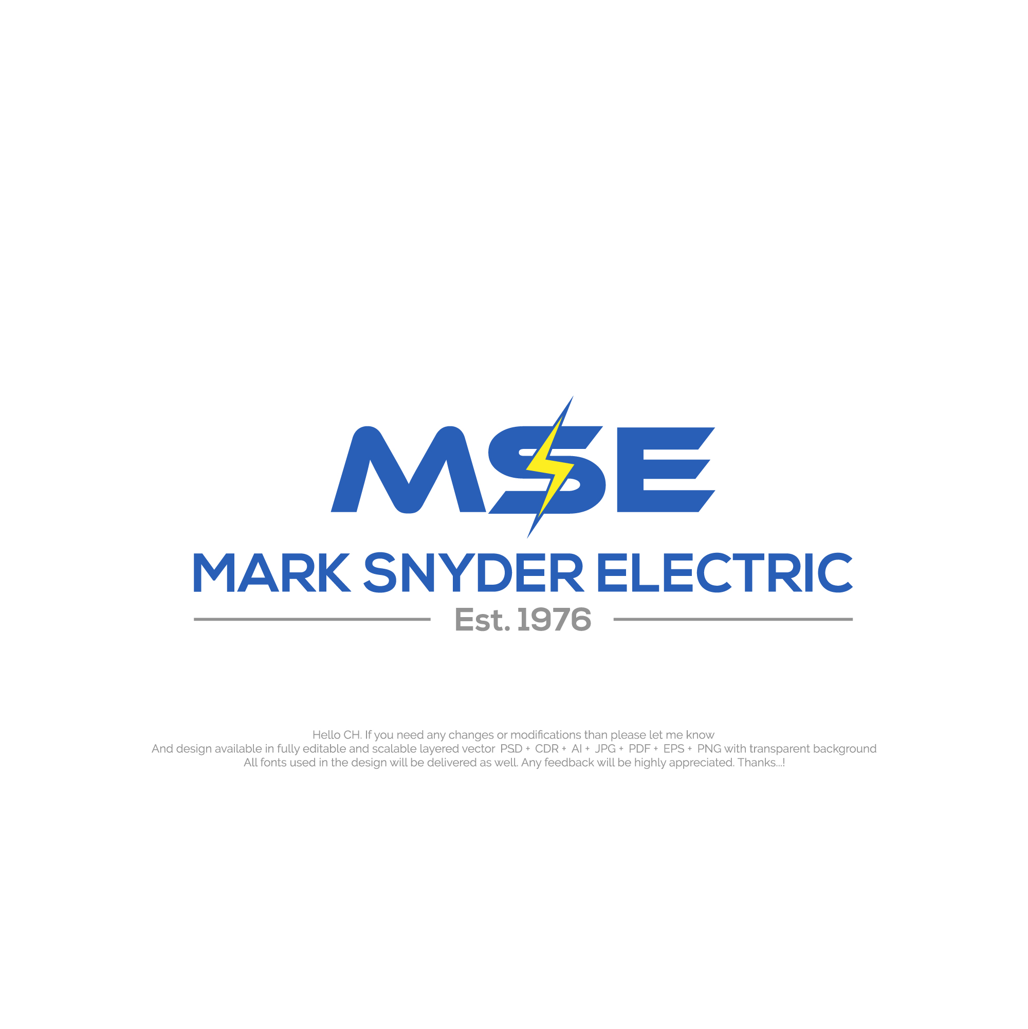 Logo Design by NexaBrand for Mark Snyder Electric | Design #37415487