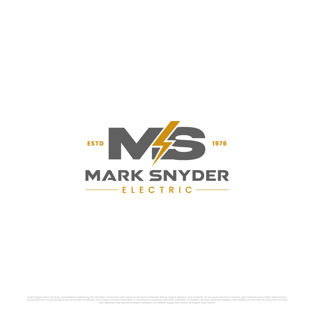 Logo Design by Kayla Studio for Mark Snyder Electric | Design #37401032