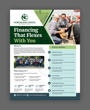 Flyer Design by debdesign for Northland Capital | Design: #37412217