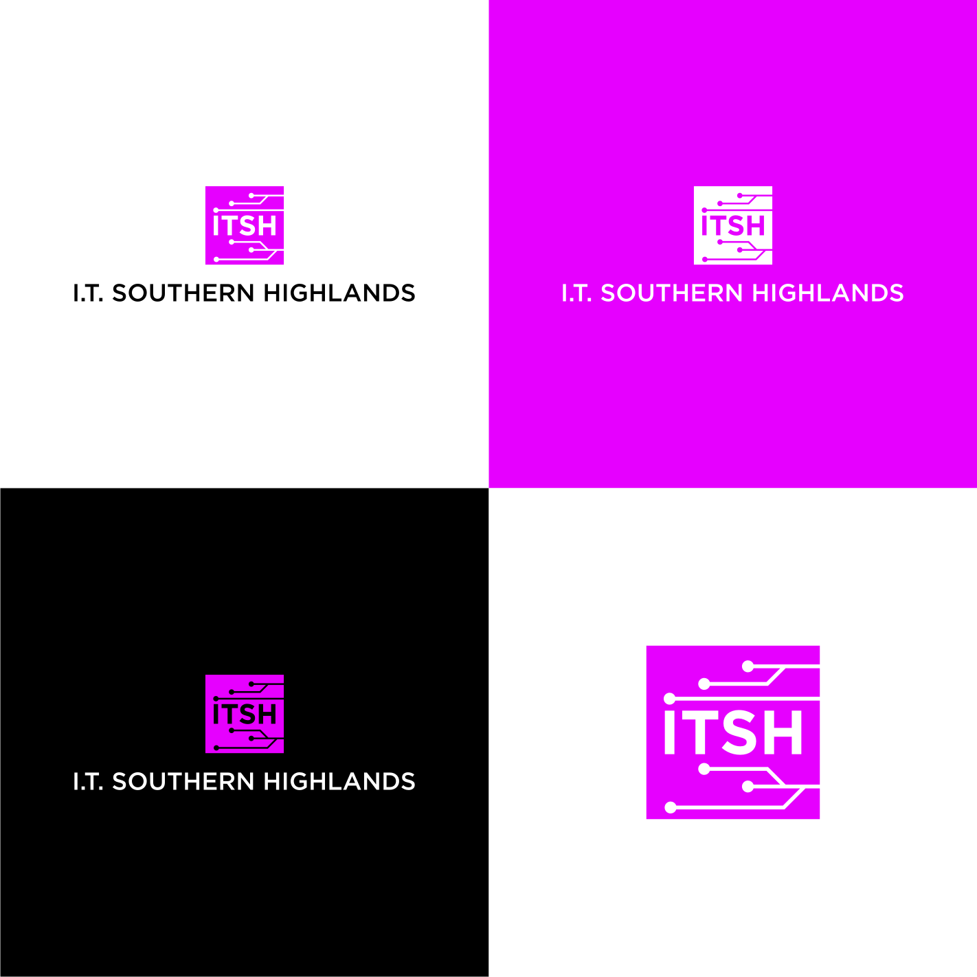 Logo Design by Kotakuang for I.T Southern Highlands | Design #37415253