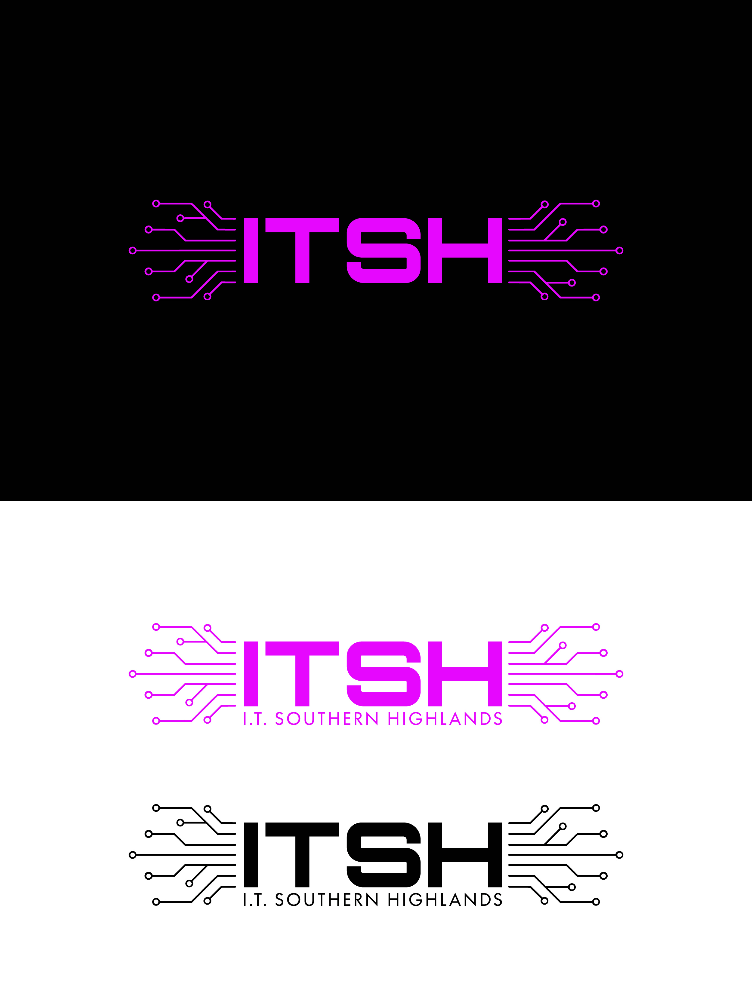 Logo Design by THE DESIGN MAN for I.T Southern Highlands | Design #37408840