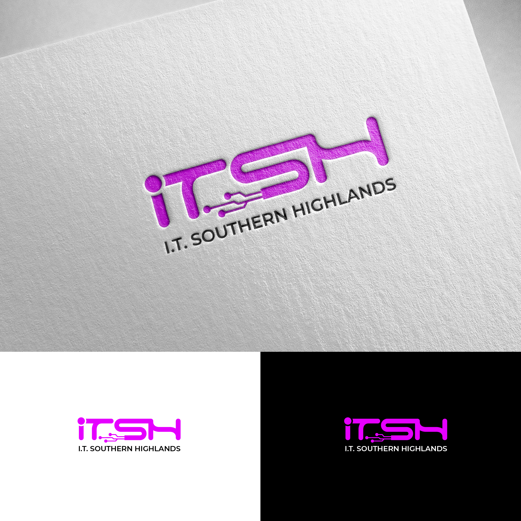 Logo Design by alzac for I.T Southern Highlands | Design #37434873