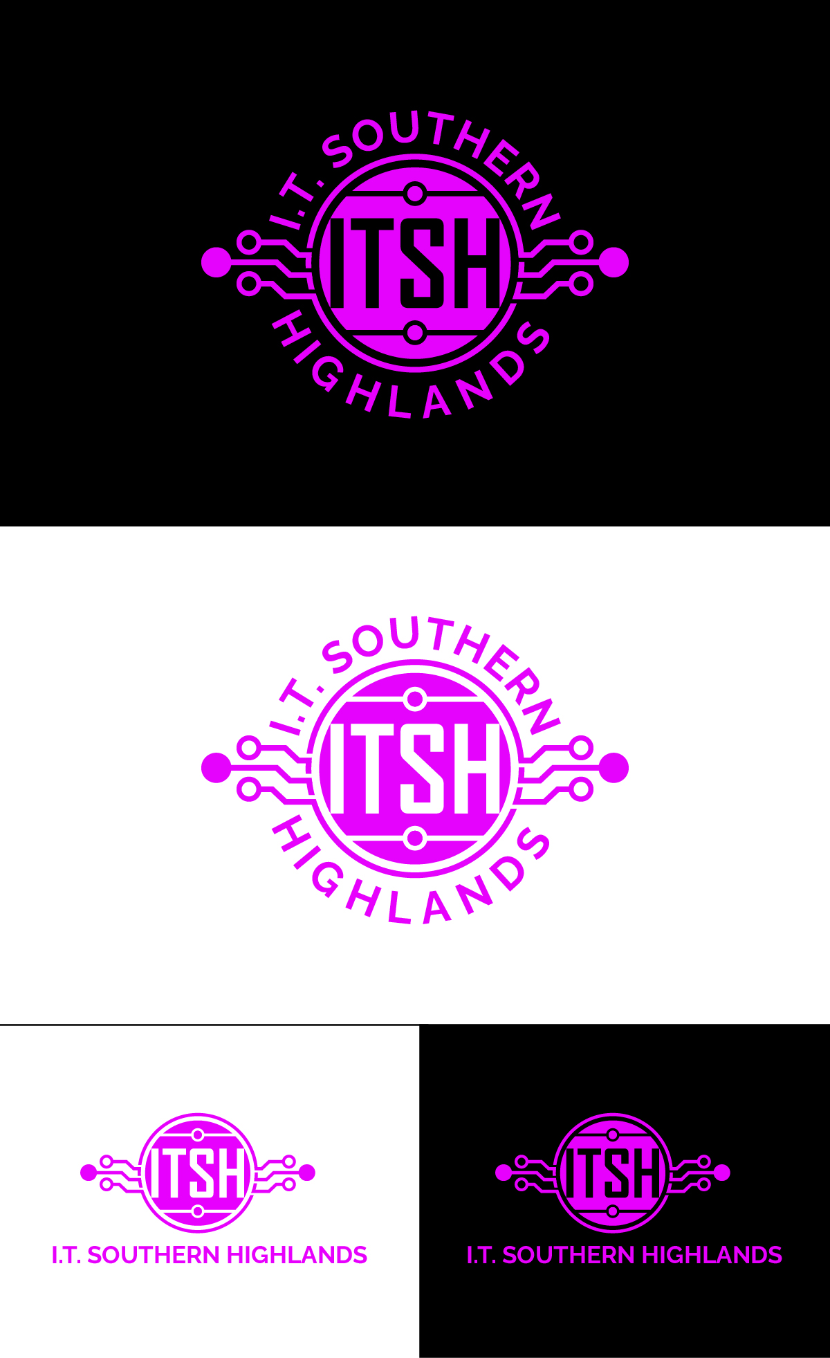 Logo Design by Owltive for I.T Southern Highlands | Design #37409290