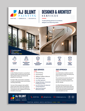 Flyer Redesign for Commerical Painting Company in South Australia