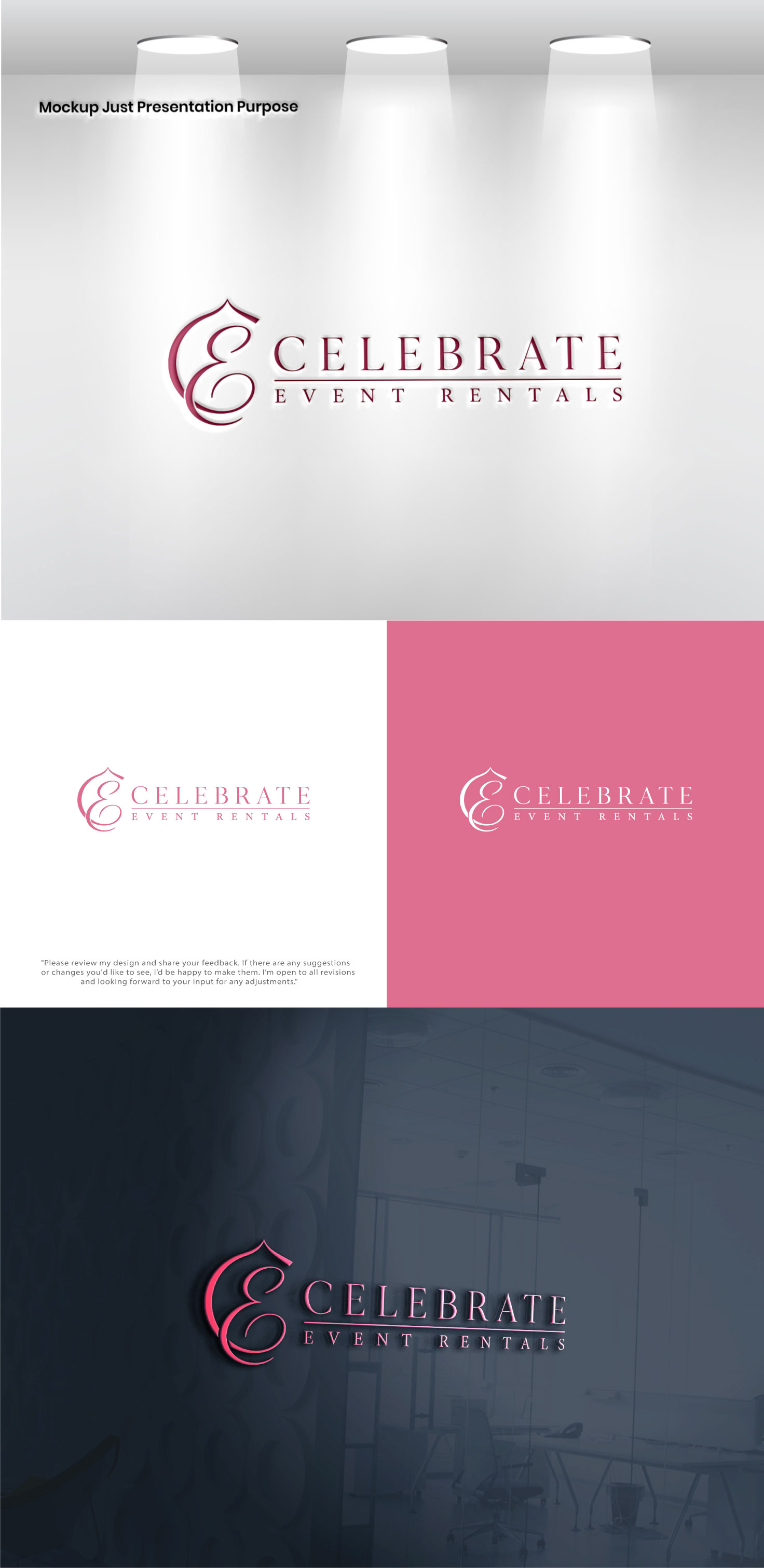 Logo Design by Pixel Signature for Celebrate Event Rentals | Design #37426951
