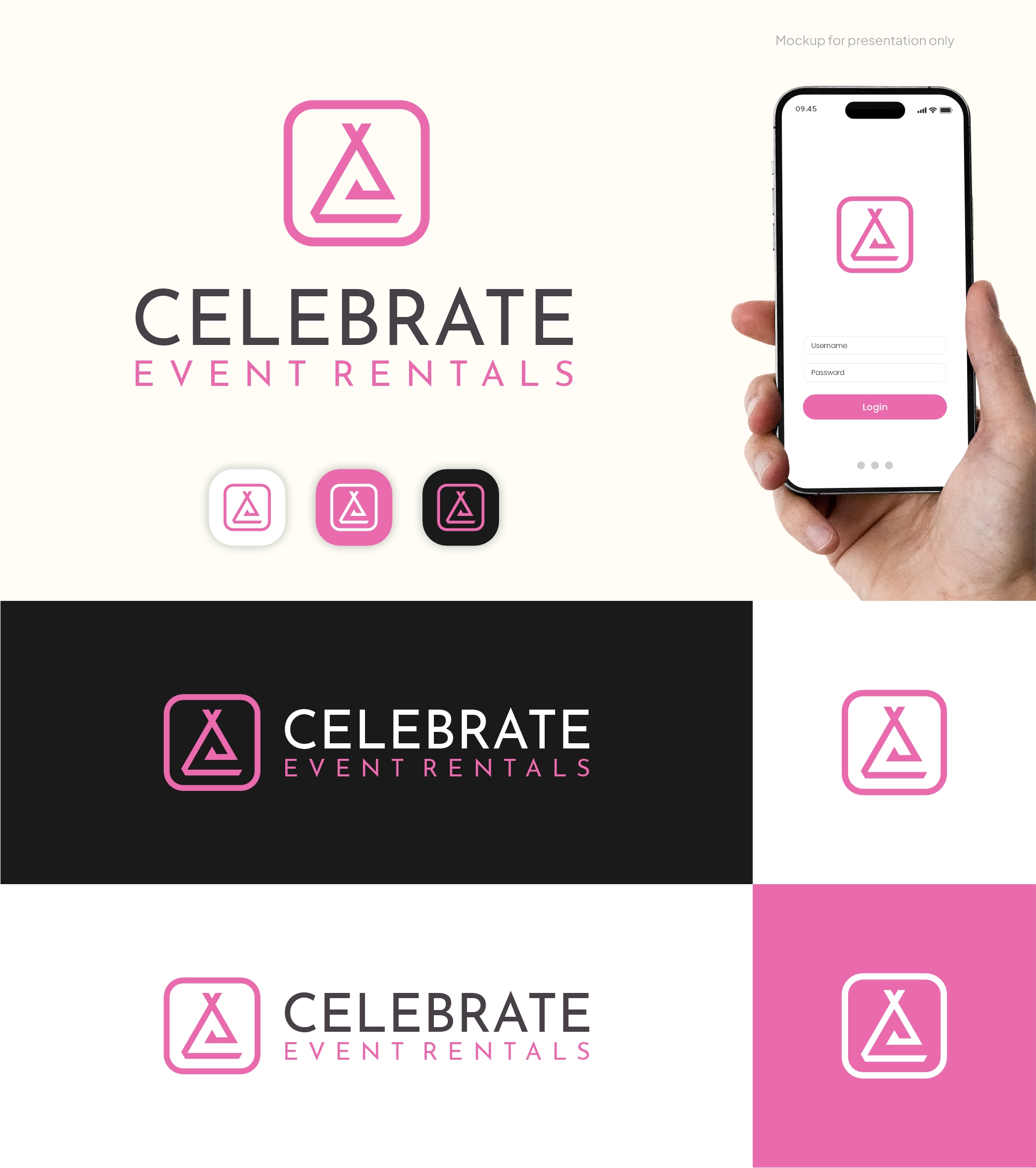 Diseño de Logo por Noekha Studio para Celebrate Event Rentals | Diseño #37438422