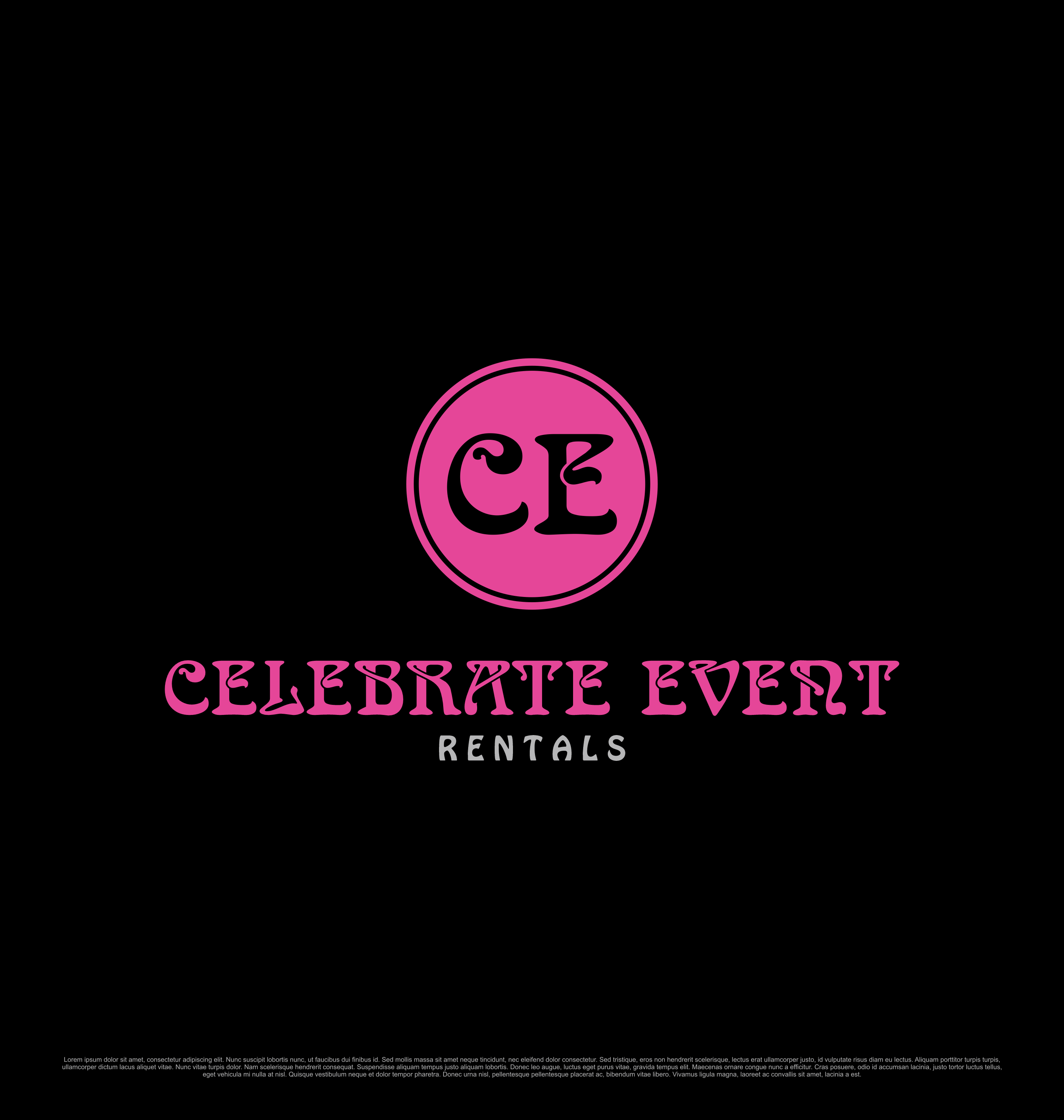 Logo Design by kebusibud for Celebrate Event Rentals | Design #37427725