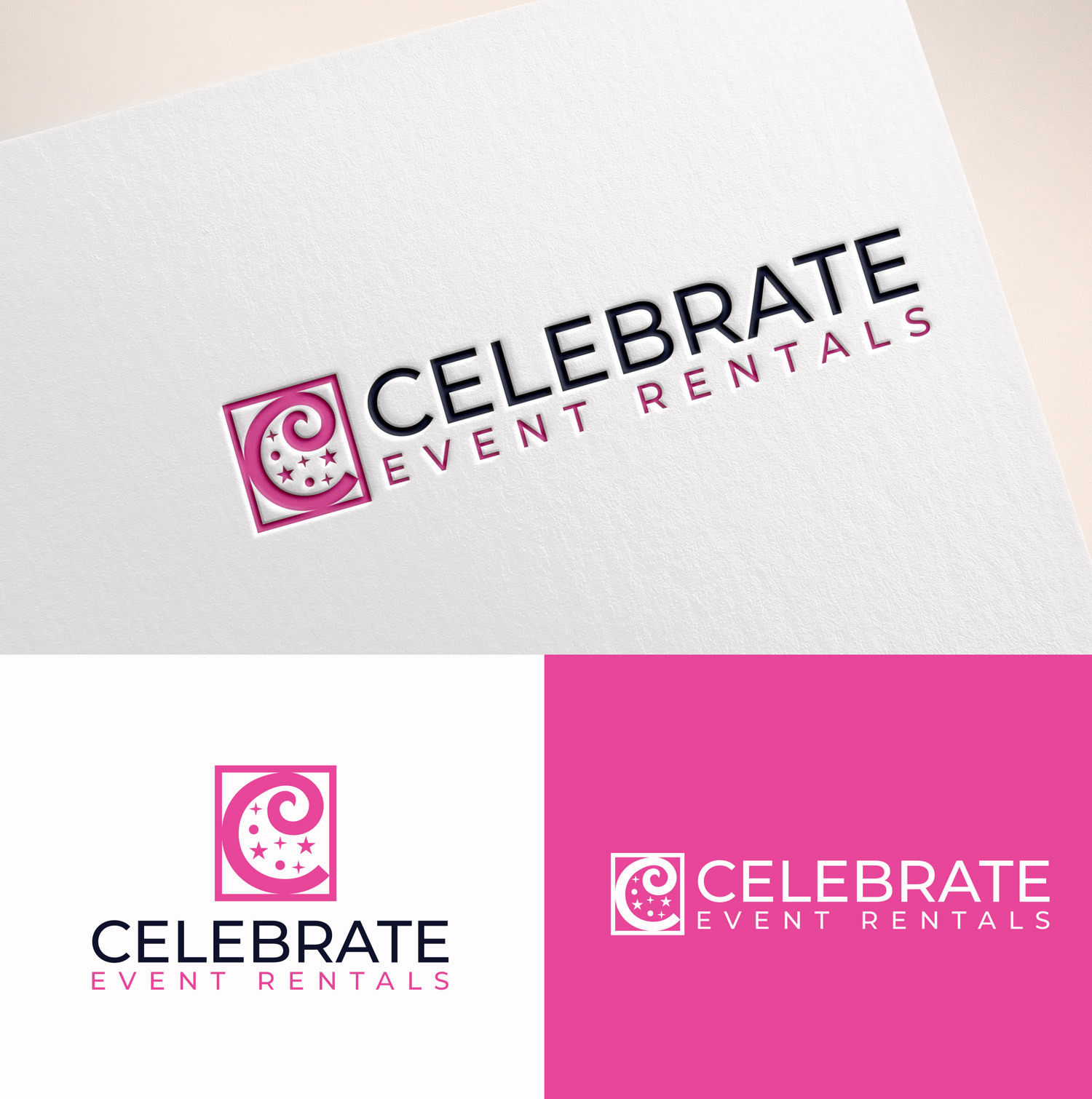 Diseño de Logo por M Art & Design para Celebrate Event Rentals | Diseño #37436246