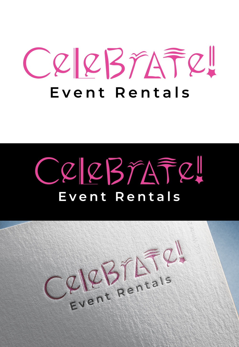 Diseño de Logo por Md. Abuhanifa para Celebrate Event Rentals | Diseño #37428486