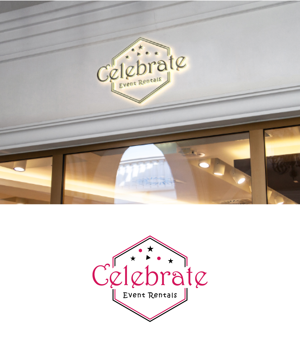 Diseño de Logo por JMN Signatures para Celebrate Event Rentals | Diseño #37423610