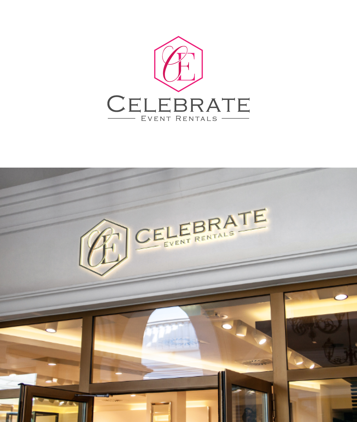 Diseño de Logo por JMN Signatures para Celebrate Event Rentals | Diseño #37423611