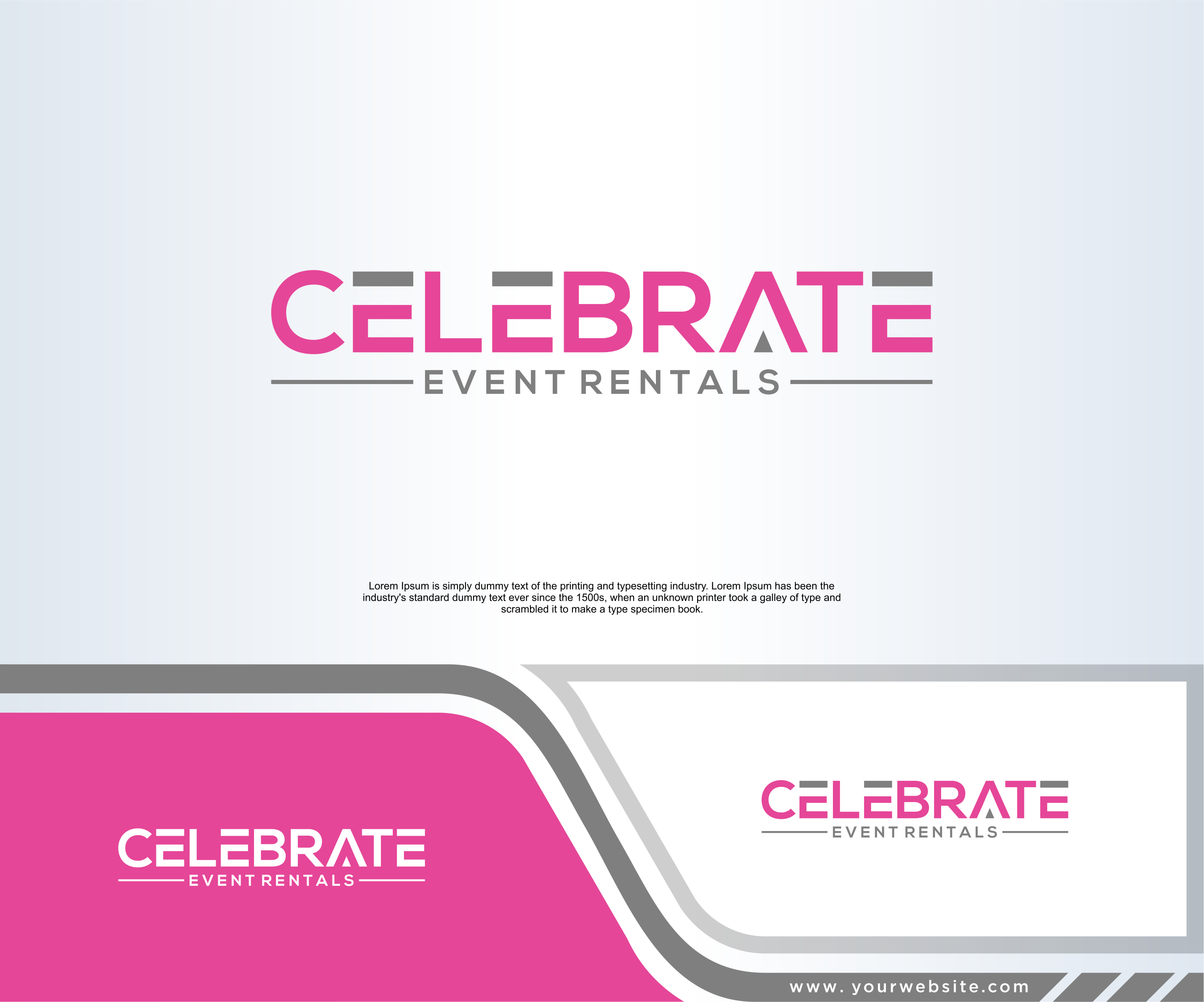 Logo Design by dobleh_creative for Celebrate Event Rentals | Design #37439355