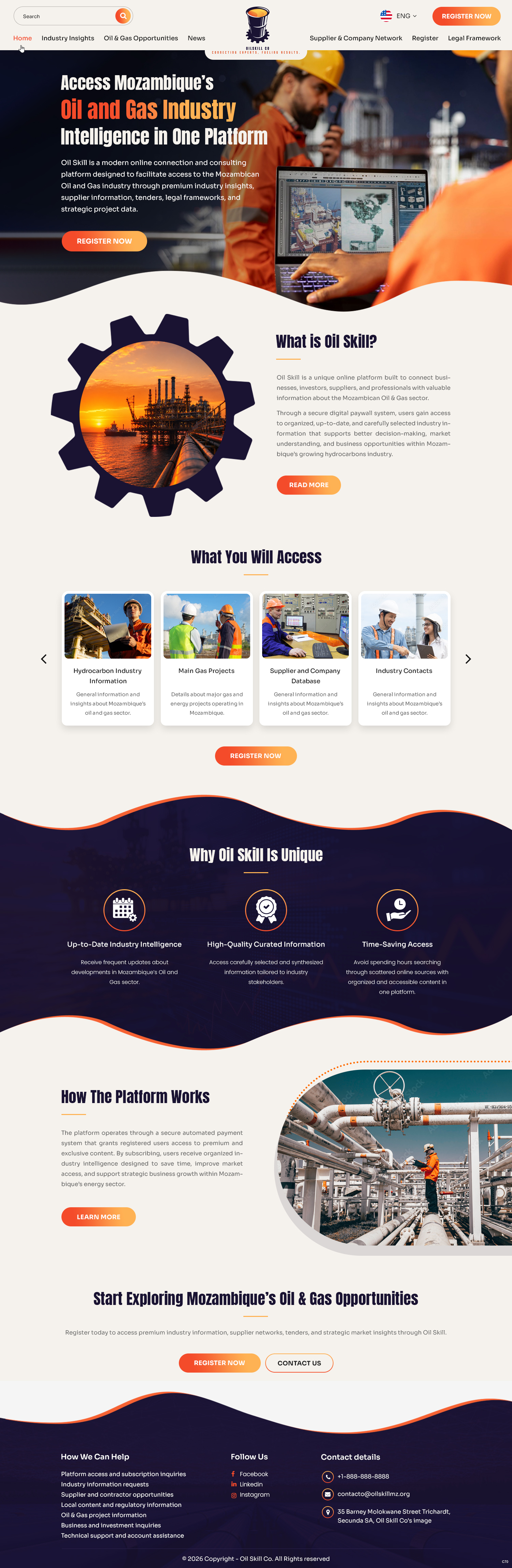 Web Design by pb for OilSkill Co | Design #37429838