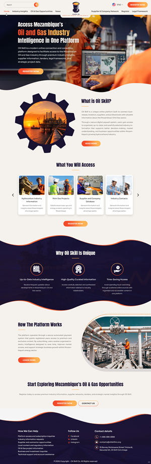 Web Design by pb for OilSkill Co | Design: #37429838