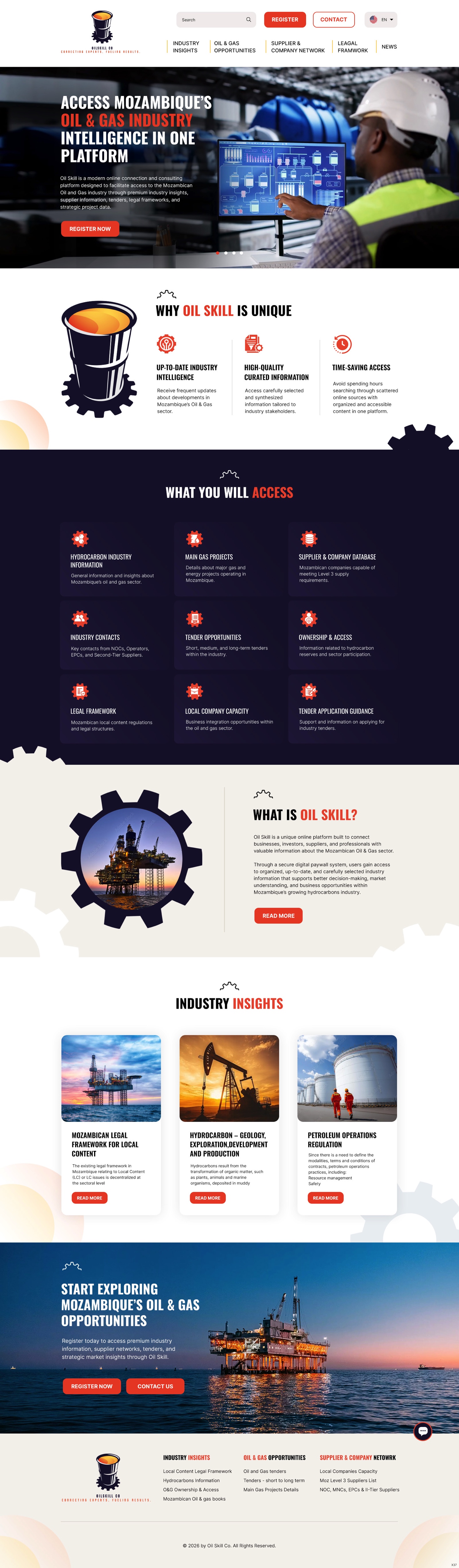 Web Design by pb for OilSkill Co | Design #37429840