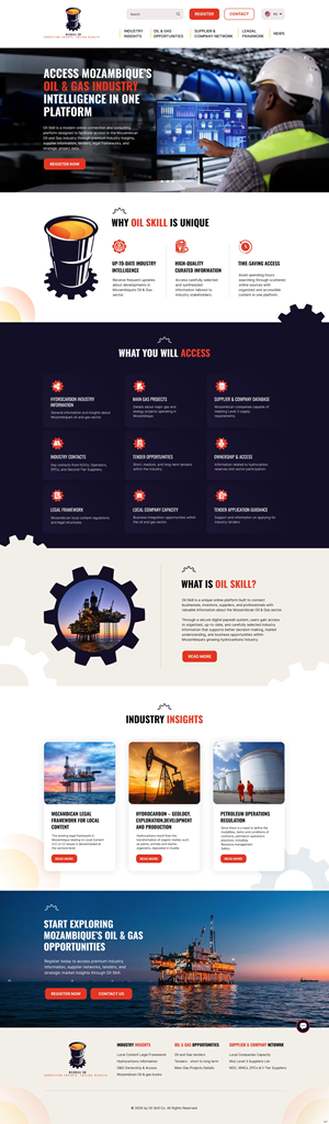 Web Design by pb for OilSkill Co | Design: #37429840