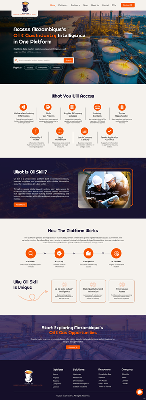 Web Design by pb for OilSkill Co | Design: #37429841