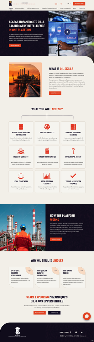 Web Design by pb for OilSkill Co | Design: #37429842