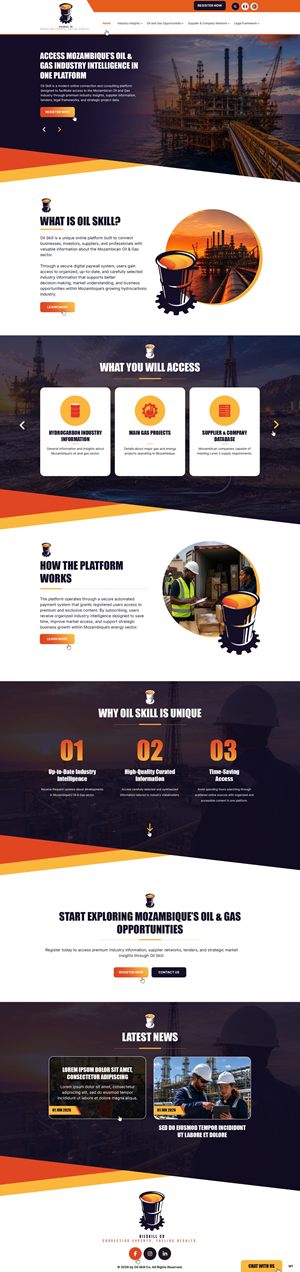 Web Design by pb for OilSkill Co | Design: #37429843