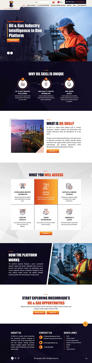 Web Design by pb for OilSkill Co | Design: #37429845