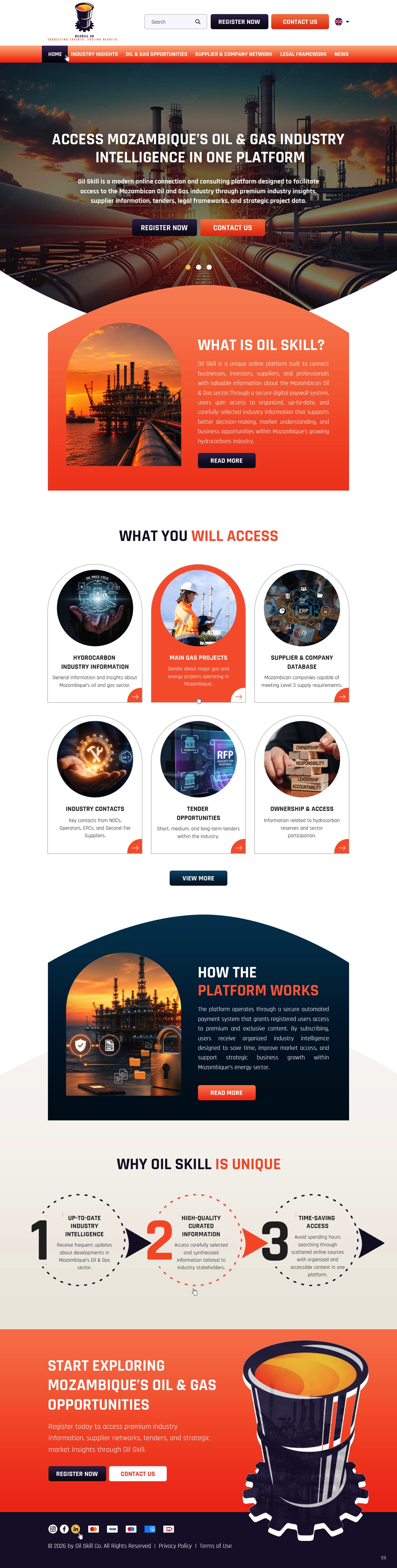 Web Design by pb for OilSkill Co | Design #37429846