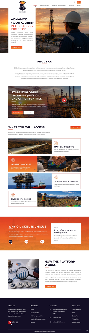 Web Design by pb for OilSkill Co | Design: #37429865