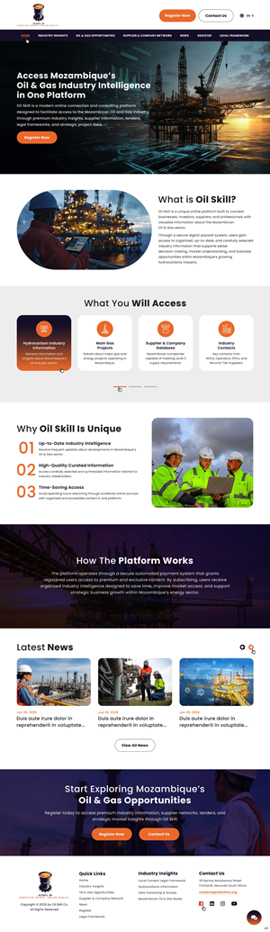 Web Design by pb for OilSkill Co | Design: #37429866