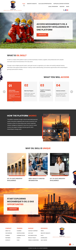 Web Design by pb for OilSkill Co | Design: #37436527