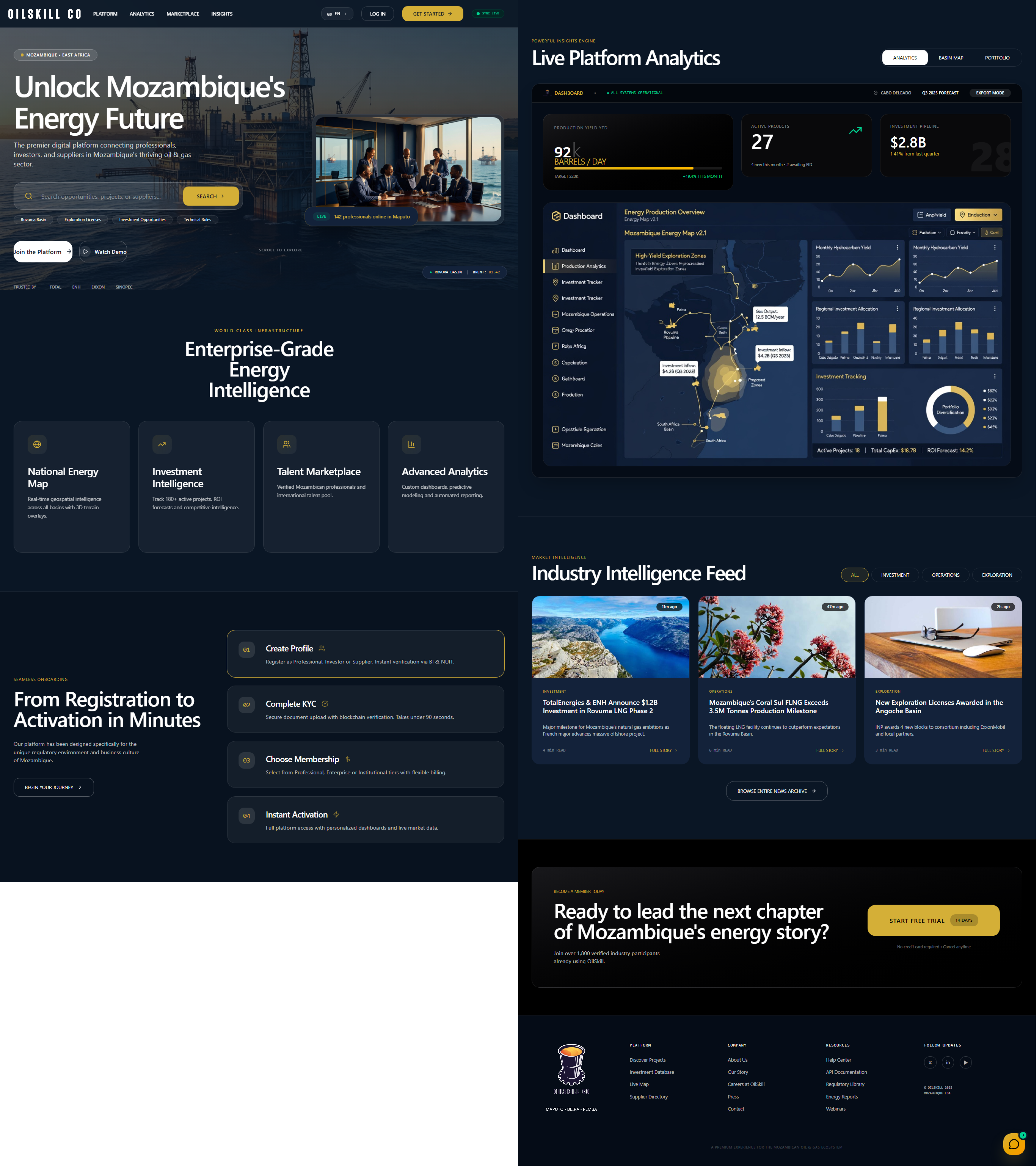 Web Design by TM KREATIF GFX for OilSkill Co | Design #37440597