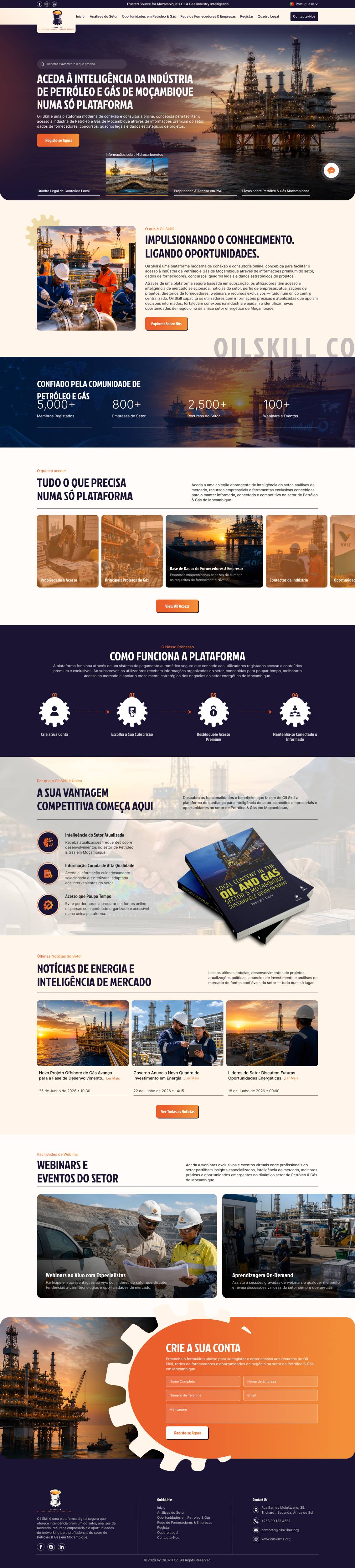 Web Design by creative.bugs for OilSkill Co | Design #37435689