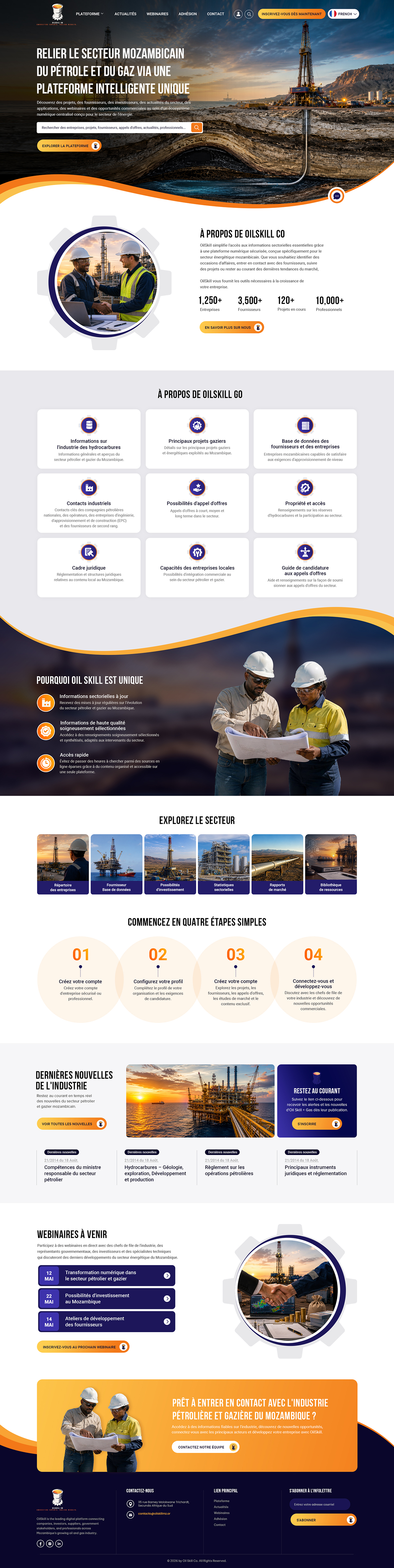 Web Design by creative.bugs for OilSkill Co | Design #37437954