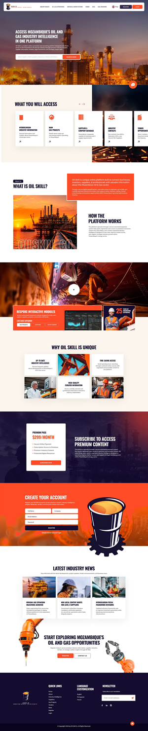 Web Design by NZ Creatives for OilSkill Co | Design: #37429902
