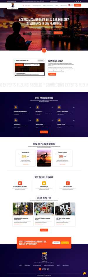Website improvements and Adding  Functionalities at https://brand.site/oilskill