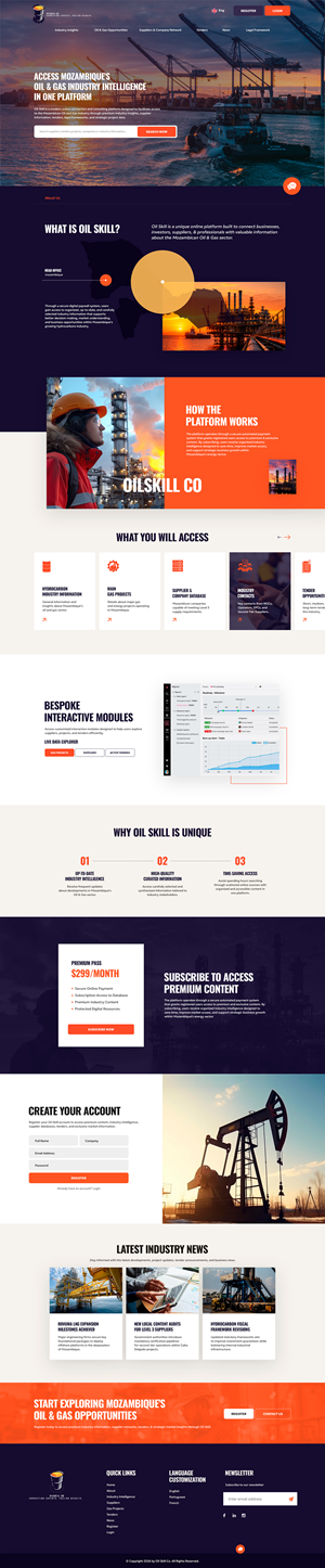 Web Design by NZ Creatives for OilSkill Co | Design: #37429904