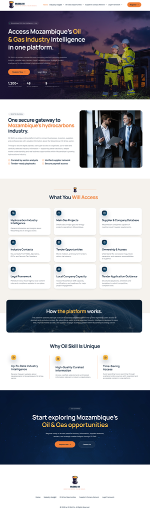 Web Design by Pixxl Art for OilSkill Co | Design: #37447034
