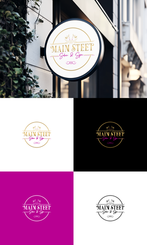 Logo Design by Mizhu XT for Main Street Salon & Spa | Design: #37452721