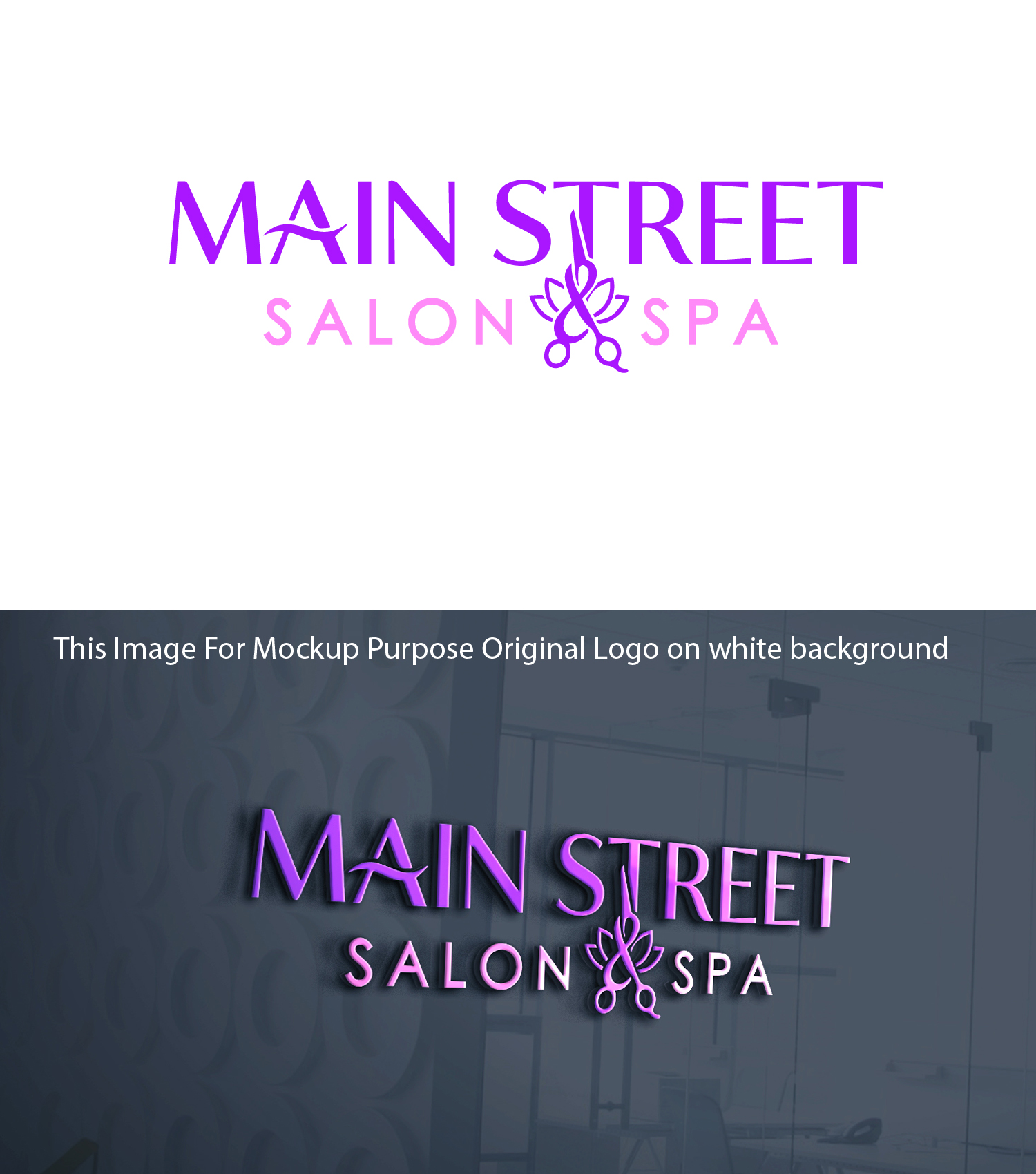 Diseño de Logo por 24ksunny para Main Street Salon & Spa | Diseño #37442568