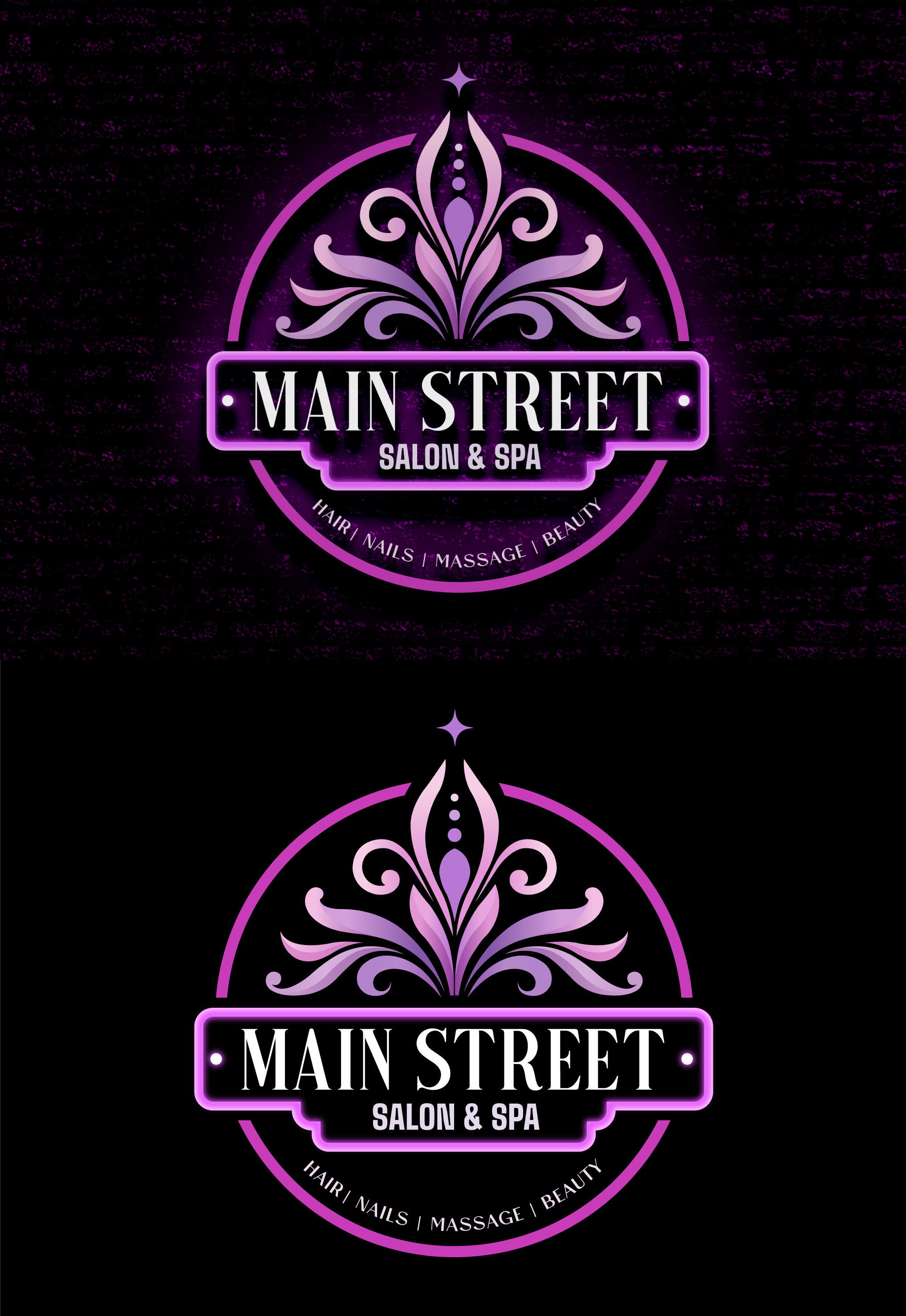 Logo Design by StromDesignHub for Main Street Salon & Spa | Design #37445735