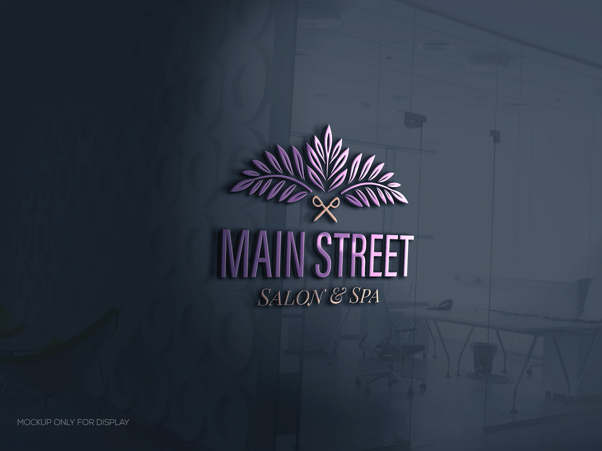 Diseño de Logo por LogoEon para Main Street Salon & Spa | Diseño #37441903