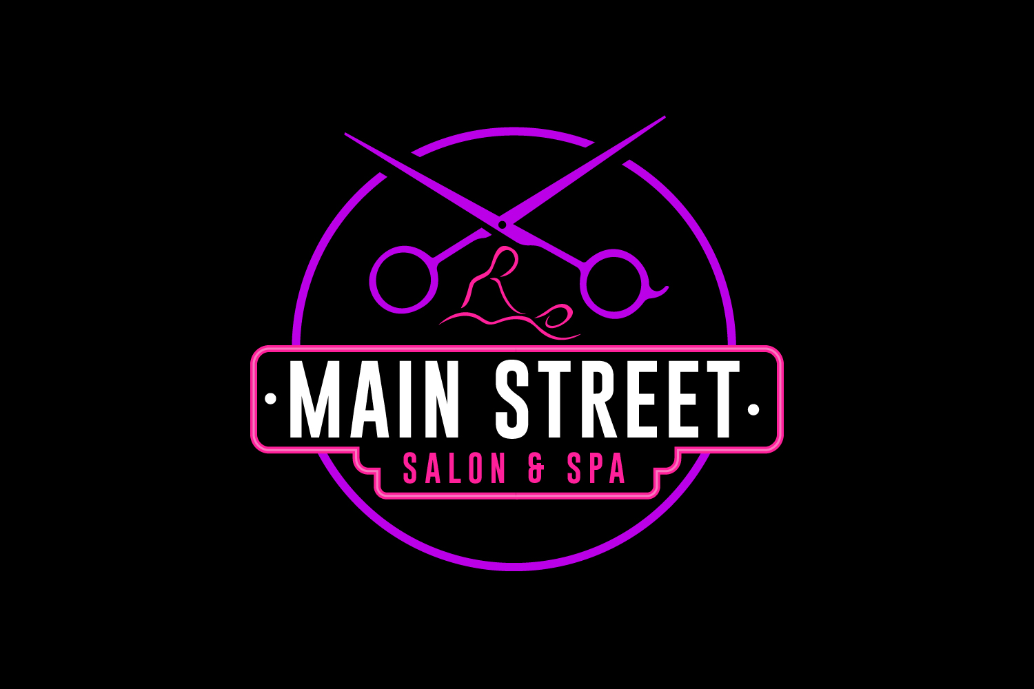Logo Design by renderman for Main Street Salon & Spa | Design #37449275