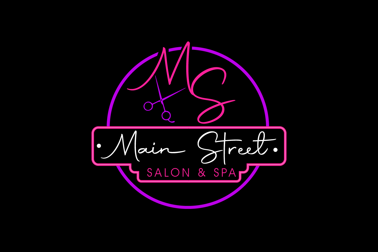 Logo Design by renderman for Main Street Salon & Spa | Design #37449277
