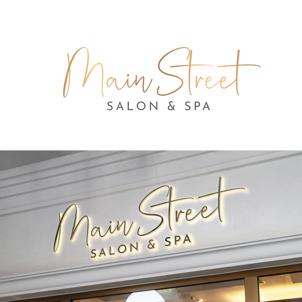 Logo Design by FellaCreator for Main Street Salon & Spa | Design #37442050