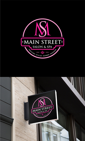 Diseño de Logo por Noekha Studio para Main Street Salon & Spa | Diseño: #37451740