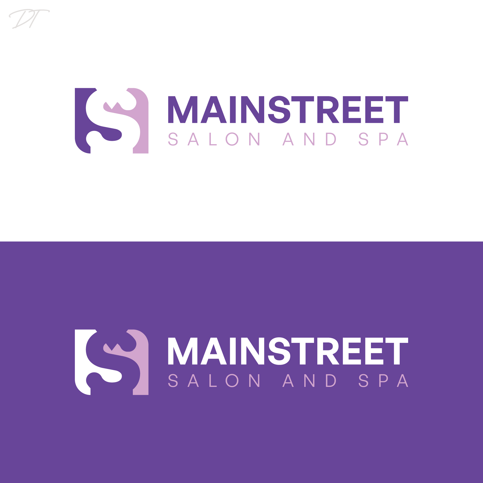 Logo Design by Talha Ahmad for Main Street Salon & Spa | Design #37443580
