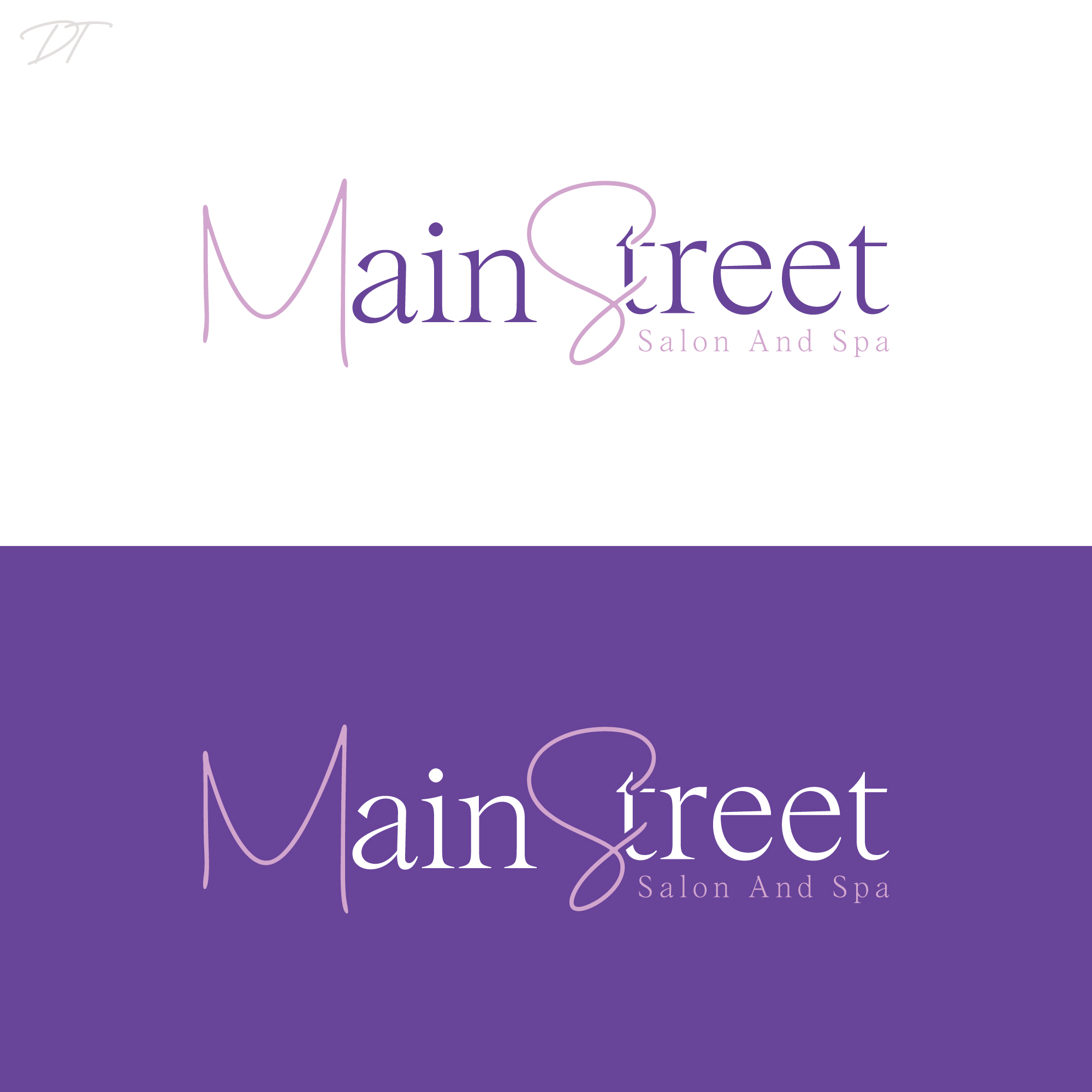 Logo Design by Talha Ahmad for Main Street Salon & Spa | Design #37443581