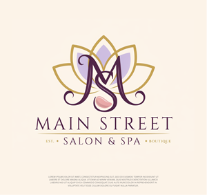 Logo Design by BEANDESIGN^_^ for Main Street Salon & Spa | Design: #37463773