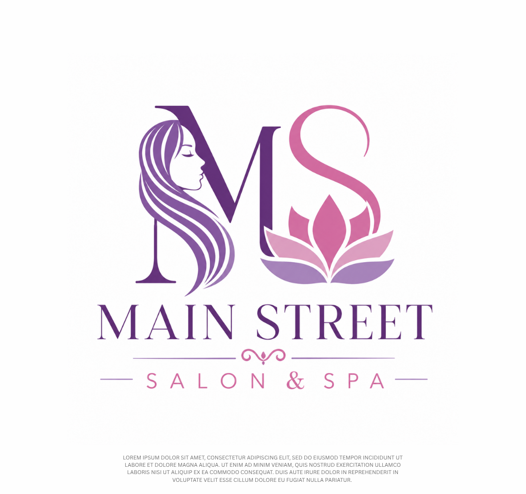 Logo Design by BEANDESIGN^_^ for Main Street Salon & Spa | Design #37463776