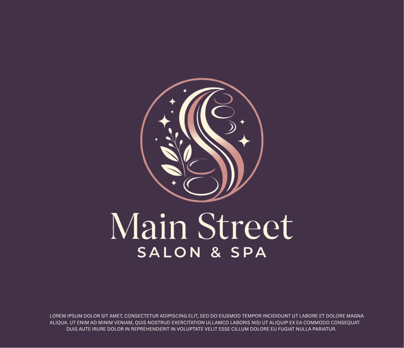 Logo Design by BEANDESIGN^_^ for Main Street Salon & Spa | Design #37464585