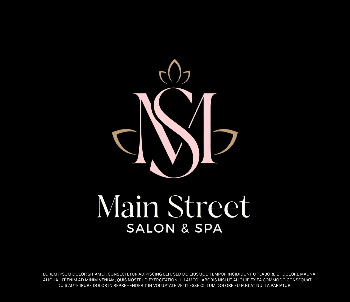 Logo Design by BEANDESIGN^_^ for Main Street Salon & Spa | Design #37464587
